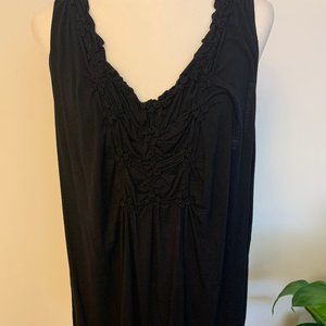 Lane Bryant Long Tank With Rosette Neckline